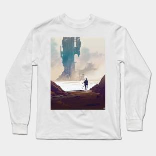 Retro Scifi Western Long Sleeve T-Shirt